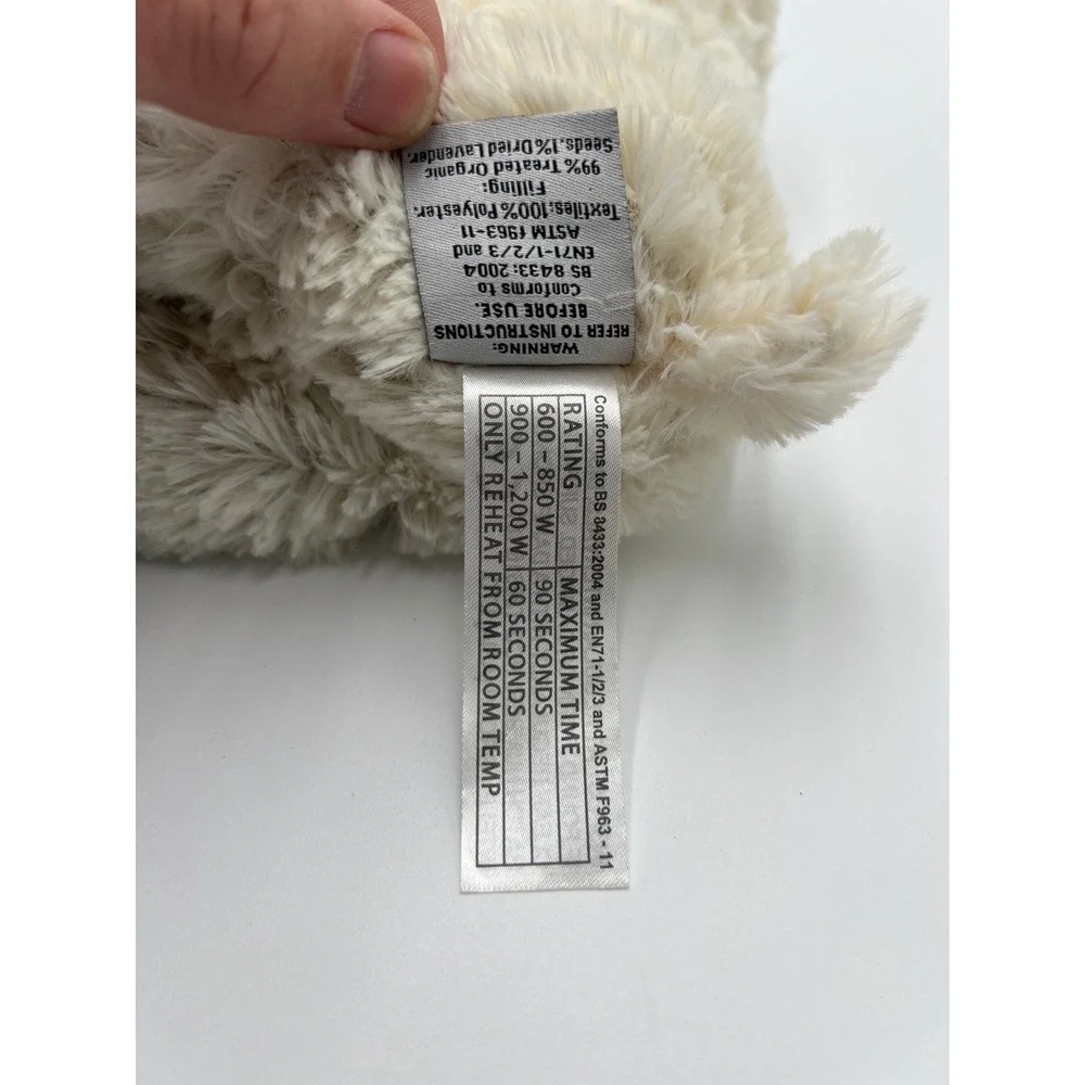 Warmies Microwaveable‎ Plush Puppy Dog Cream Brown Weighted Lavender Scented 10